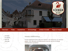 Tablet Screenshot of hotel-schwan.at